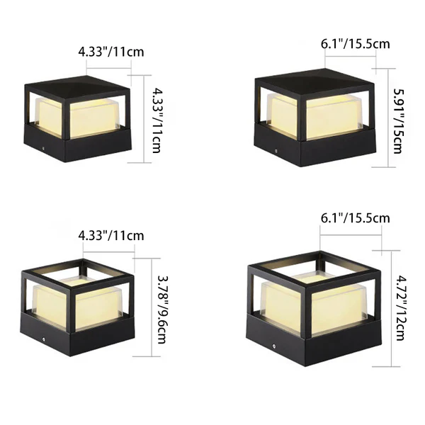 Heavy-Duty Industrial Aluminum Cylinder LED Bollard Landscape Light Waterproof IP65 for Outdoor Garden Pathway Driveway Yard Commercial Wholesale