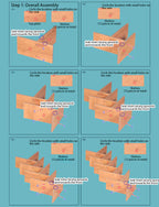 Contemporary Creative Rectangular Eco-Friendly Board 6/8/10/12 Tier Bookshelves For Home Office