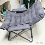 Contemporary Scandinavian Iron Upholstered Rectangular Curved Foldable Recliner Backrest Armrest For Living Room