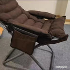 Contemporary Scandinavian Iron Upholstered Rectangular Curved Foldable Recliner Backrest Armrest For Living Room