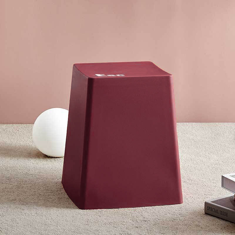 Contemporary PP Trapezoidal Stool - Stackable, Backless for Dining Room