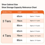 Modern Minimalist Steel Slim Rectangular Shoe Storage With Flip Drawers 3/4 Tier For Entryway