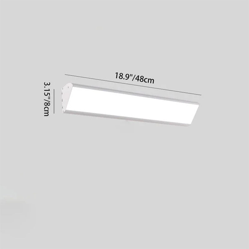 Contemporary Industrial Rectangular Aluminum PC Waterproof LED Wall Sconce Lamp For Outdoor Patio