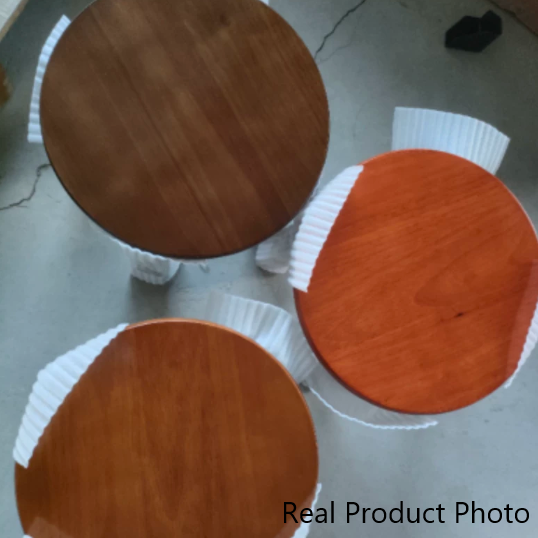 Traditional Chinese Round Solid Wood Low Stool for Living Room – Elegant, Durable Seating for Your Space