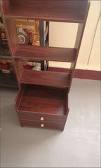 Mesita de noche contemporánea nórdica cuadrada/rectangular de tablero de densidad, 4/6 niveles para dormitorio