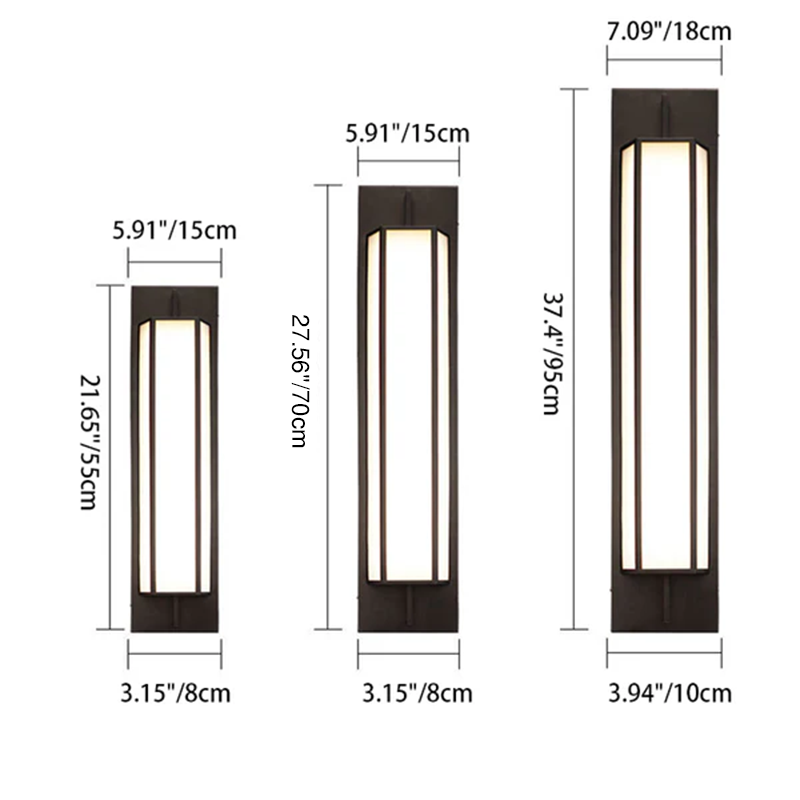 Lámpara Aplique de Pared Rectangular Moderna de Lujo, Impermeable, de Acero Inoxidable, con Dolomita Sintética y LED para Exterior de Jardín