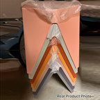 Modern Minimalist Square PE Stool, Armless, Low-Profile for Dining Room & Kitchen