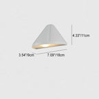 Modern Minimalist Triangle Cone Waterproof Aluminum Lens Frosted LED Outdoor Wall Sconce Lamp
