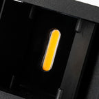 Lámpara de pared LED cuadrada de aluminio con franjas, estilo moderno y minimalista, para jardín