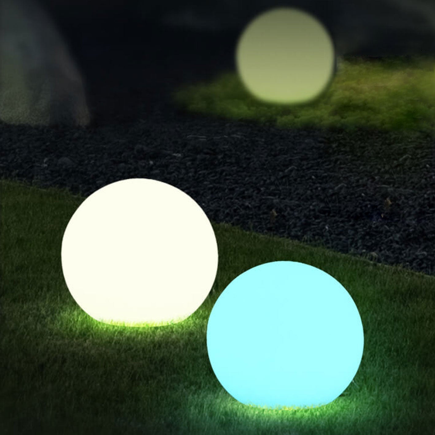 Waterproof Solar LED Globe Light Outdoor Sphere Lamp for Modern Garden and Landscape Decor