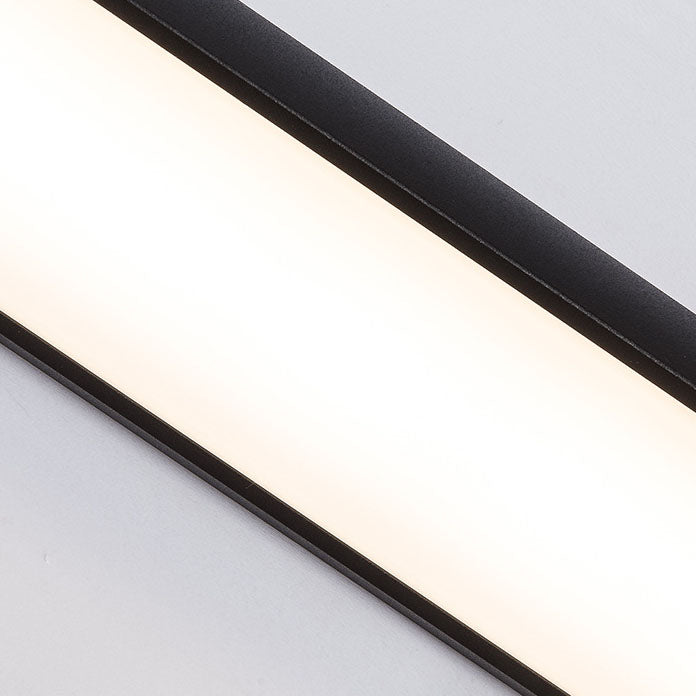 Lámpara de pared LED impermeable rectangular de aluminio industrial contemporánea para patio exterior