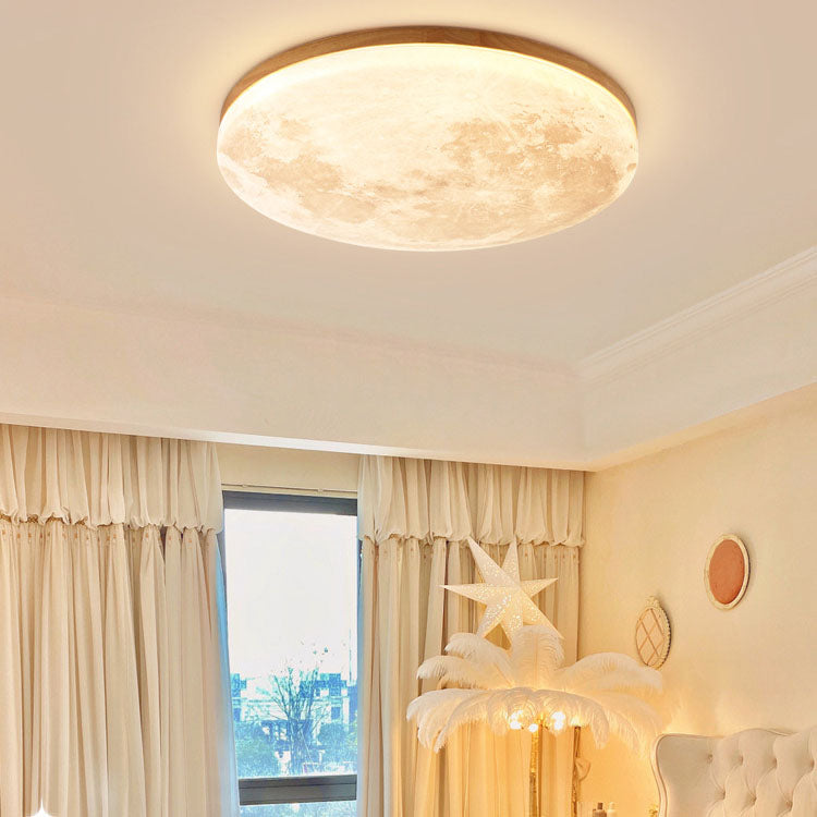 Celestial Moon Ceiling Light Dimmable Zen Lamp for Yoga Studio, Meditation Room and Living Room
