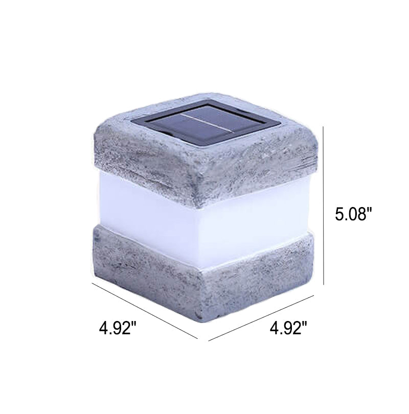 Waterproof Solar Simulation of Rock Lights Faux Stone LED Pathway Lamp Landscape Lighting for Garden and Yard