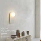 Nordic Minimalist Oval LED Wall Light Fixture Modern Glass Globe Sconce for Hallway Living Room Staircase Reading Decor Wholesale