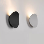 Modern Minimalist Fluted LED Wall Sconce Curved Shell Acrylic Lamp for Bedroom and Living Room