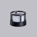 Modern Outdoor Post Cap and Pier Mount Column Light Cylindrical Glass Pillar LED Waterproof for Gates, Driveways, and Patios