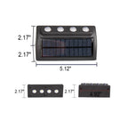 Modern Solar Up and Down Wall Sconce Waterproof Multi-Beam LED Outdoor Light for Garden and Fence