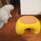 Contemporary Creative PP Rainbow Shape Macarons Footstool Backless Armless For Living Room