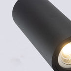 Lámpara de pared de estilo cilindro de vidrio y aluminio, moderna y minimalista, impermeable, con 2 luces para patio exterior