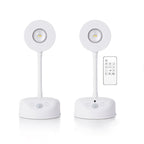 Lámpara de pared LED redonda, recargable, con sensor de movimiento, de ABS, impermeable, para patio exterior, de simplicidad moderna