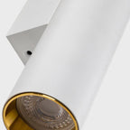 Modern Minimalist Round Aluminum Cylinder LED Wall Sconce Up Down Lighting for Bedroom Living Room Mainless Decor
