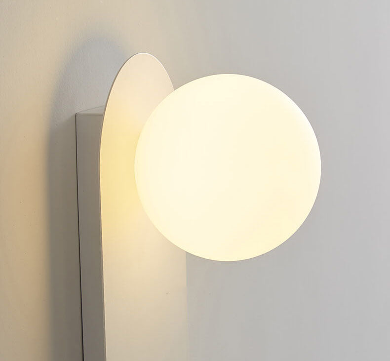 Nordic Minimalist Oval LED Wall Light Fixture Modern Glass Globe Sconce for Hallway Living Room Staircase Reading Decor Wholesale