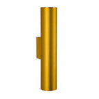 Modern Minimalist Round Aluminum Cylinder LED Wall Sconce Up Down Lighting for Bedroom Living Room Mainless Decor