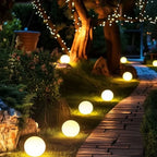 Globo de luz solar LED impermeable con cambio de color RGB para exteriores con control remoto, inalámbrico, para jardín y piscina