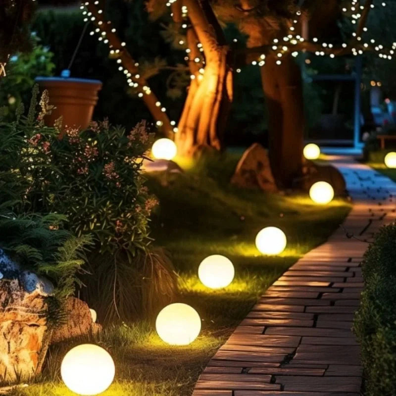 Globo de luz solar LED impermeable con cambio de color RGB para exteriores con control remoto, inalámbrico, para jardín y piscina
