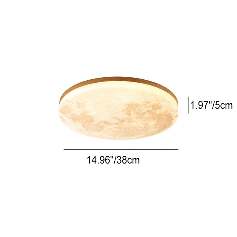 Celestial Moon Ceiling Light Dimmable Zen Lamp for Yoga Studio, Meditation Room and Living Room