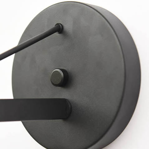 Contemporary Industrial Tapered Iron 1-Light Outdoor Wall Sconce Lamp For Outdoor Patio