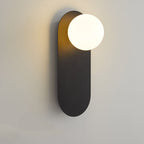 Nordic Minimalist Oval LED Wall Light Fixture Modern Glass Globe Sconce for Hallway Living Room Staircase Reading Decor Wholesale