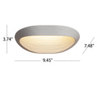 Modern Minimalist Fluted LED Wall Sconce Curved Shell Acrylic Lamp for Bedroom and Living Room
