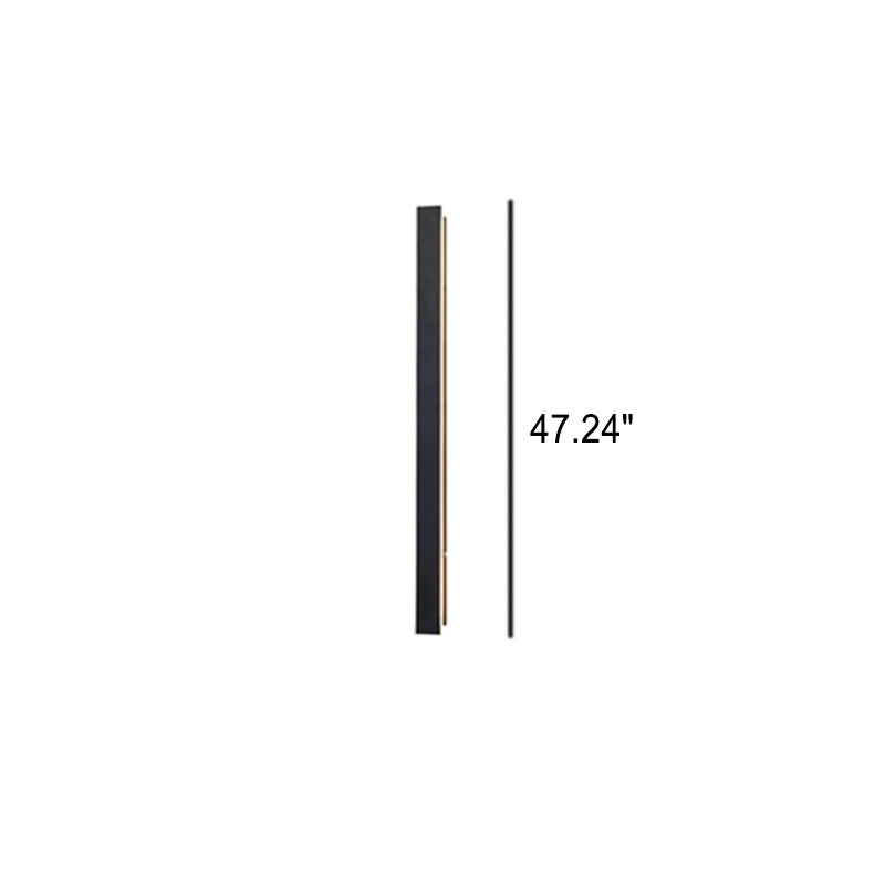 Lámpara de pared LED retro rectangular impermeable para exteriores
