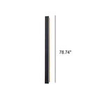 Lámpara de pared LED retro rectangular impermeable para exteriores