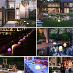 Waterproof Solar LED Globe Light Outdoor Sphere Lamp for Modern Garden and Landscape Decor