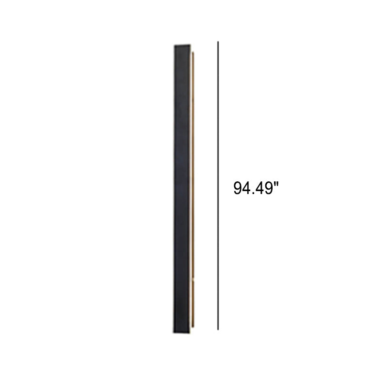 Lámpara de pared LED retro rectangular impermeable para exteriores