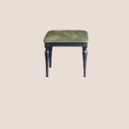 Traditional French-Style Dressing Stool with Corduroy Upholstery and Solid Ash Wood Frame – Elegant Vanity Stool for the Bedroom