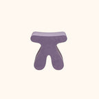 Sculptural Modern Minimalist Plywood & Velvet Rounded Low Stool for the Bedroom
