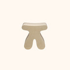 Sculptural Modern Minimalist Plywood & Velvet Rounded Low Stool for the Bedroom