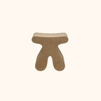 Sculptural Modern Minimalist Plywood & Velvet Rounded Low Stool for the Bedroom