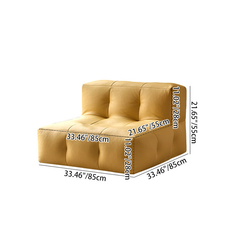 Sofá Reclinable Cuadrado Moderno Minimalista Impermeable EPP con Superficie de Tela Sintética de Fácil Limpieza – Perfecto para Sala de Estar y Dormitorio