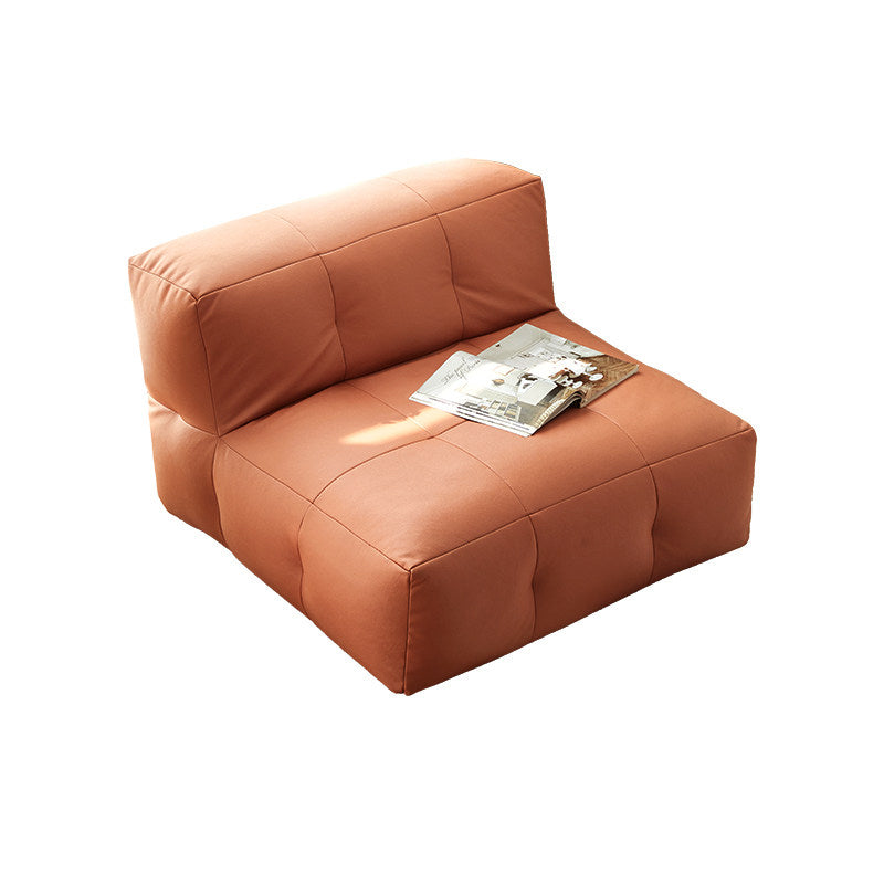Sofá Reclinable Cuadrado Moderno Minimalista Impermeable EPP con Superficie de Tela Sintética de Fácil Limpieza – Perfecto para Sala de Estar y Dormitorio