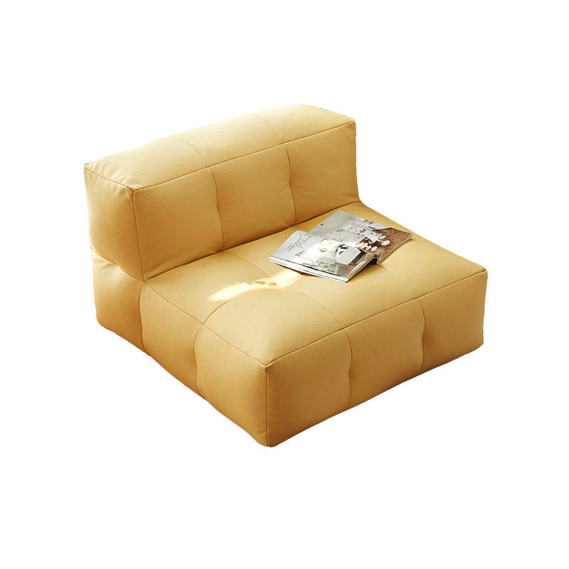 Sofá Reclinable Cuadrado Moderno Minimalista Impermeable EPP con Superficie de Tela Sintética de Fácil Limpieza – Perfecto para Sala de Estar y Dormitorio
