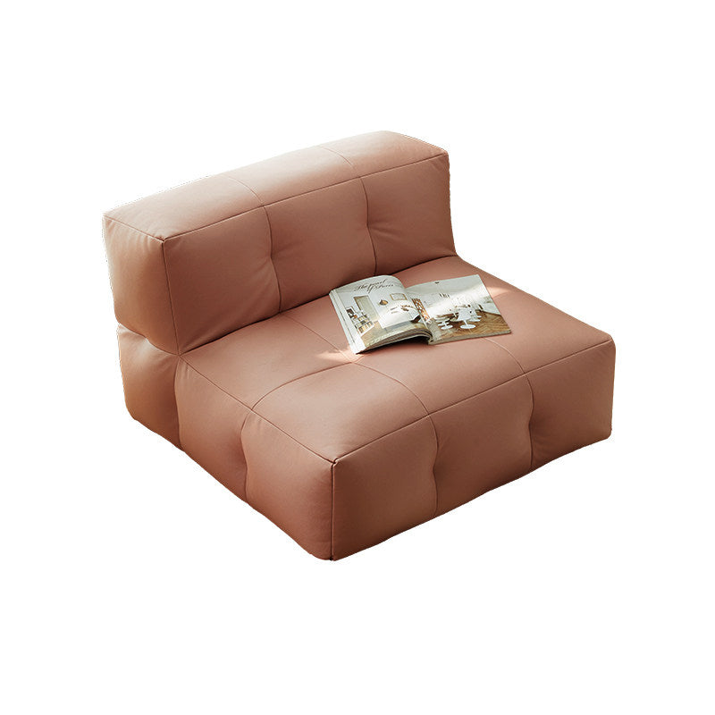 Sofá Reclinable Cuadrado Moderno Minimalista Impermeable EPP con Superficie de Tela Sintética de Fácil Limpieza – Perfecto para Sala de Estar y Dormitorio