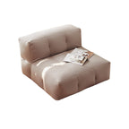 Sofá Reclinable Cuadrado Moderno Minimalista Impermeable EPP con Superficie de Tela Sintética de Fácil Limpieza – Perfecto para Sala de Estar y Dormitorio