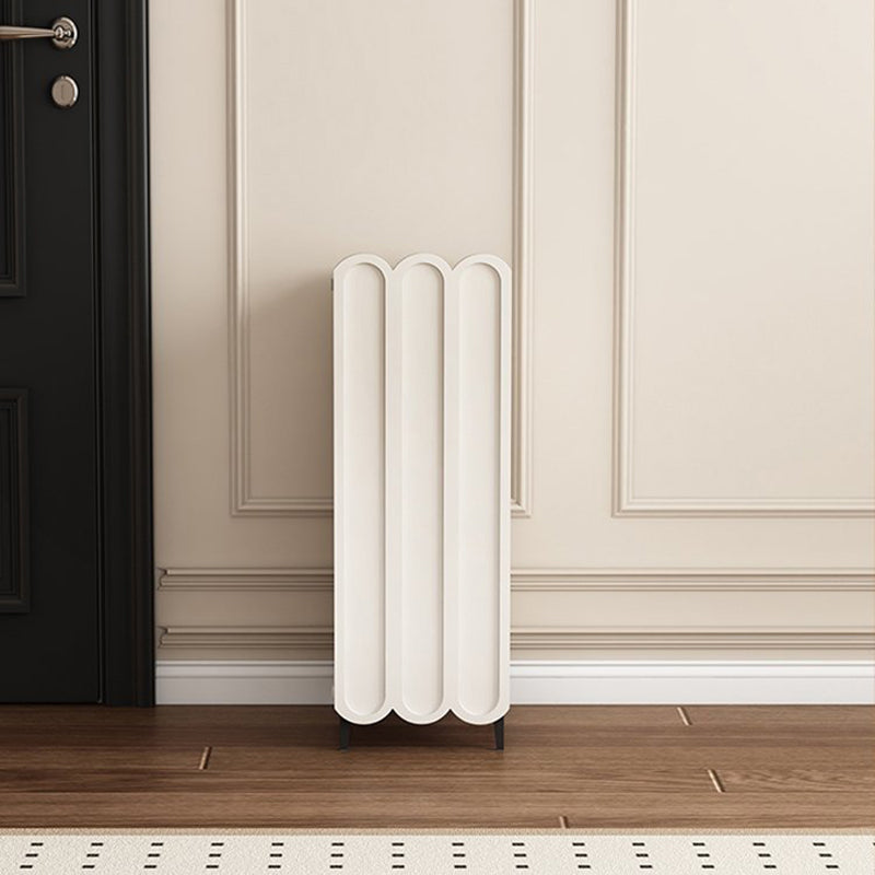 Contemporary Creative Scalloped Edge Rectangular Metal Eco-friendly Board Shoe Storage 4-Tier For Entryway