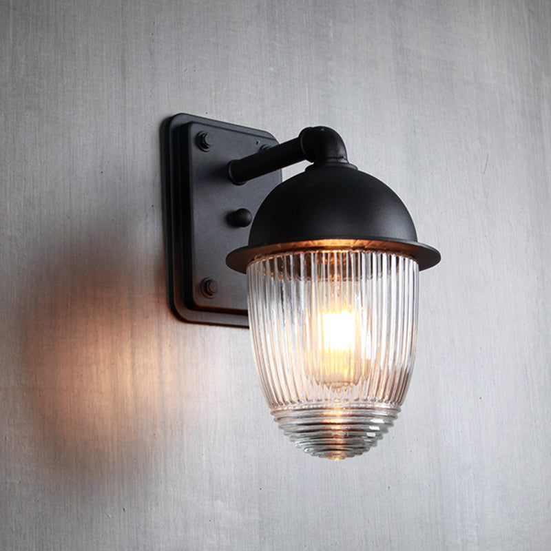 Lámpara de Pared Exterior Moderna Minimalista Impermeable de Aluminio con Forma de Tuerca y 1 Luz para Jardines