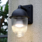 Lámpara de Pared Exterior Moderna Minimalista Impermeable de Aluminio con Forma de Tuerca y 1 Luz para Jardines