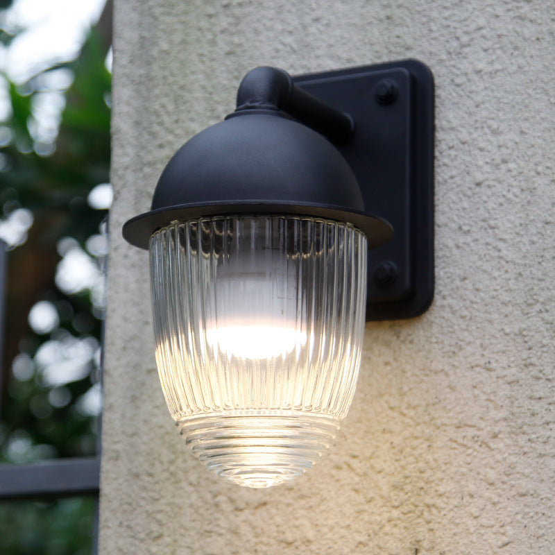 Lámpara de Pared Exterior Moderna Minimalista Impermeable de Aluminio con Forma de Tuerca y 1 Luz para Jardines